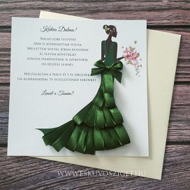 Női tanú és koszorúslány felkérő meghívó testvér képeslap egyedi különleges ajándék esküvőre | Amber koszorúslány- tanú felkérő