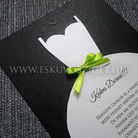 Női tanú és koszorúslány felkérő meghívó testvér képeslap egyedi különleges ajándék esküvőre | Evelyn koszorúslány- tanú felkérő zöld