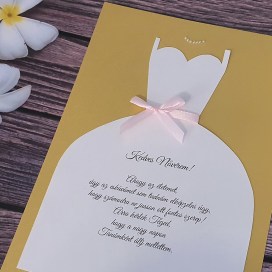 Női tanú és koszorúslány felkérő meghívó testvér képeslap egyedi különleges ajándék esküvőre | Evelyn koszorúslány- tanú felkérő