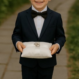 Fiú gyerek felkérő meghívó testvér ajándék egyedi különleges ajándék esküvőre | Alex gyermek felkérő ajándék csokornyakkendővel