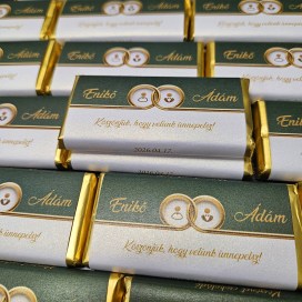 Love ikonos gyűrűs arany köszönetcsokoládé köszönetcsoki különleges egyedi ajándék