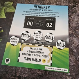 Tanú és koszorúslány felkérő meghívó képeslap egyedi különleges ajándék esküvőre | Hendikep focis kaparós sorsjegy felkérő