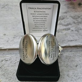 örömapa tanú szülőköszöntő nagyszülő férfi ajándek felkérő meghívó esküvőre, szálcsiszolt fém zsebóra esküvőre egyedi ajándék, esküvősziget 2