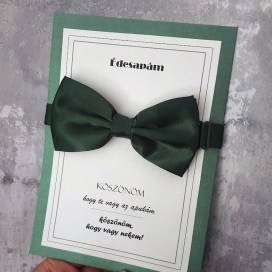 Örömapa szülőköszöntő nagyszülő köszöntő és férfi tanúfelkérő meghívó egyedi különleges ajándék esküvőre |  csokornyakkendő fekete