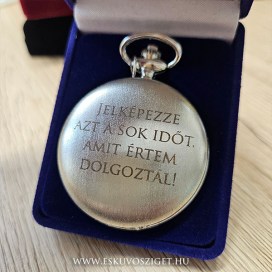 örömapa tanú szülőköszöntő nagyszülő férfi ajándek felkérő meghívó esküvőre, szálcsiszolt fém zsebóra esküvőre egyedi ajándék, esküvősziget 2