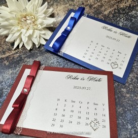 save the date felkérő meghívó, koszorúslány felkérő, tanú felkérő, naptáras meghívó