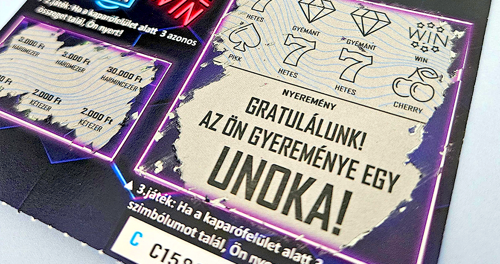 Baba bejelentése a szülőknek, nagyszülőknek, testvéreknek és a családnak, baba bejelentő kaparós sorsjegy