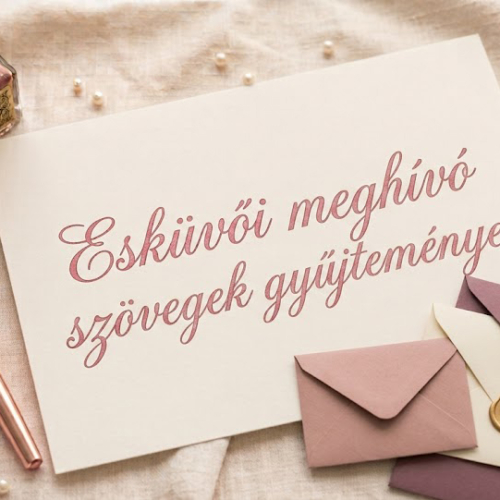 Esküvői meghívó szövegek