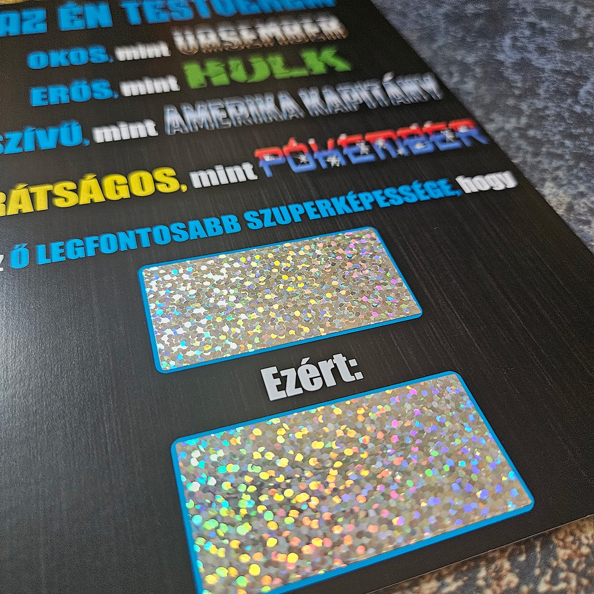 ferfi szuperhos egyedi kaparos sorsjegy ajandek 8