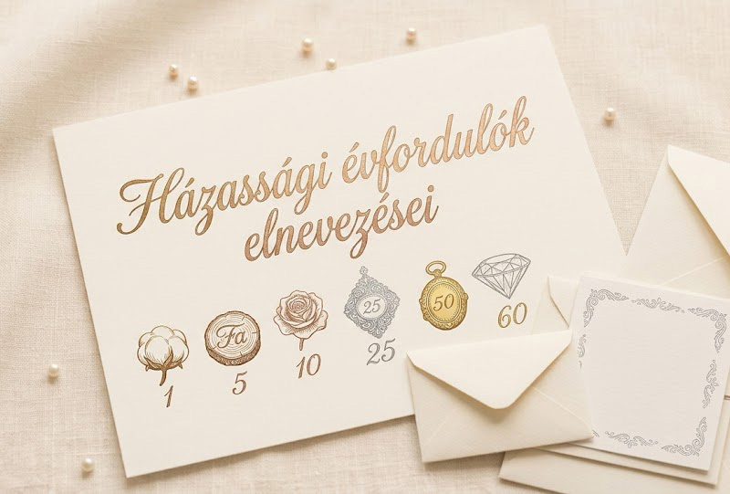 Házassági évfordulók elnevezései