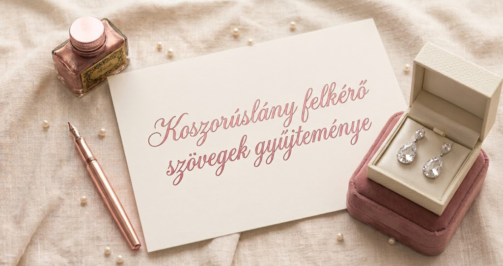 Koszorúslány felkérő szövegek