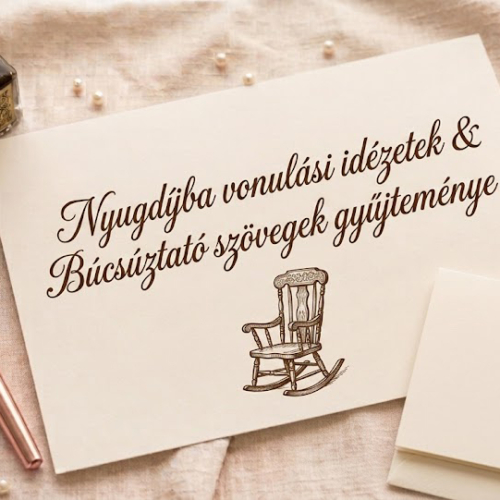 Nyugdíjba vonulási idézetek & Búcsúztató szövegek