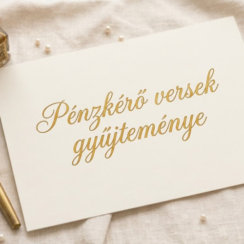 Pénzkérő versek esküvőre