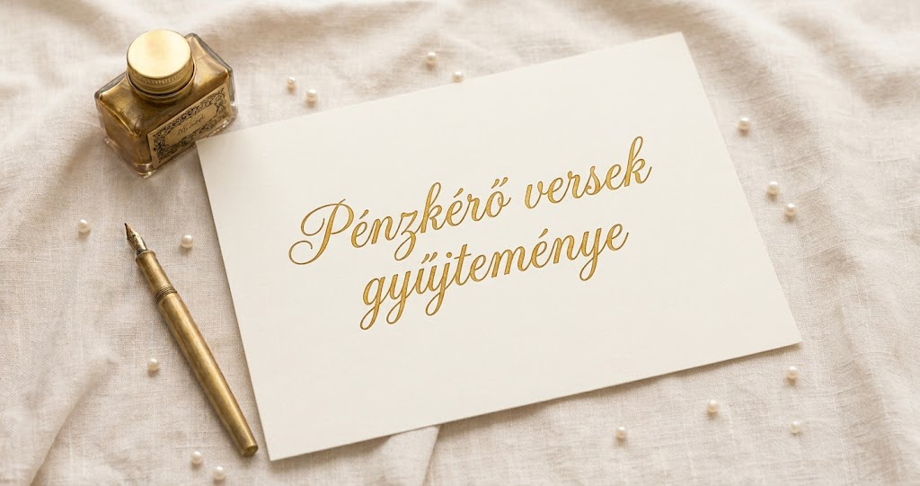 Pénzkérő versek esküvőre