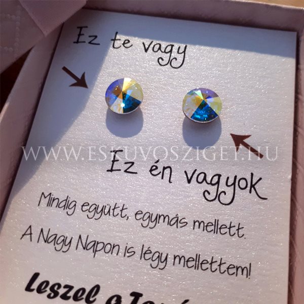 koszorúslány felkérő | koszorúslány ajándék | koszorúslány meghívó | kislány felkérő | tanúfelkérő | tanúfelkérő ajándék esküvőre | ékszeres ajándék | fülbevalós ajándék esküvőre