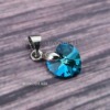Örömanya szülőköszöntő női tanú és koszorúslány felkérő meghívó egyedi különleges ajándék ékszer esküvőre | Swarovski szív medálos nyaklánc díszdobozban egyedi üzenettel fehér dobozban