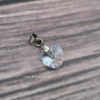 Örömanya szülőköszöntő női tanú és koszorúslány felkérő meghívó egyedi különleges ajándék ékszer esküvőre | Swarovski szív medálos nyaklánc díszdobozban egyedi üzenettel fehér dobozban