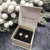 Női tanú és koszorúslány felkérő meghívó testvér képeslap egyedi különleges ajándék ékszer esküvőre | Chloe Swarovski® koszorúslány- tanú felkérő ajándék kristályékszer fülbevaló, antiallergén
