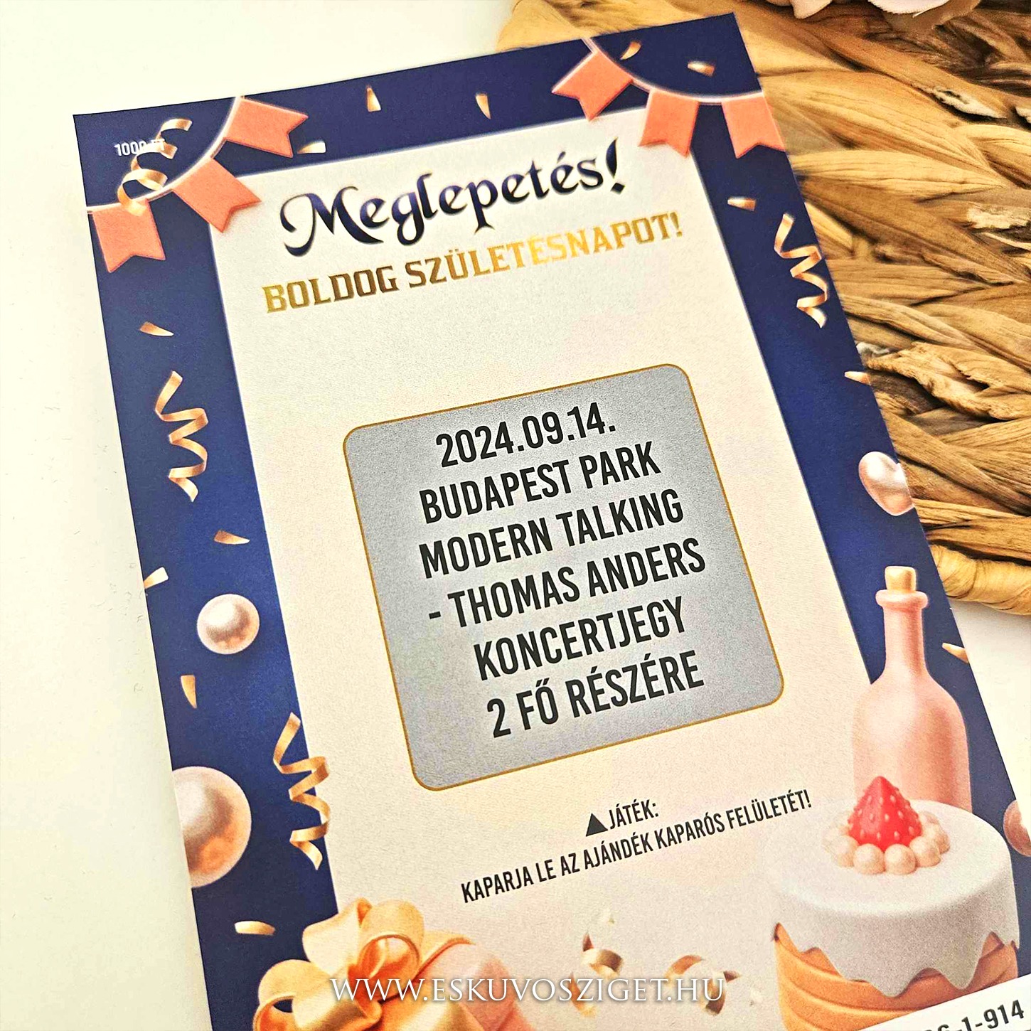 kaparos-sorsjegy-megleeptes-egyedi-szoveg-ajandek-belepo-koncert-jegy-utazas