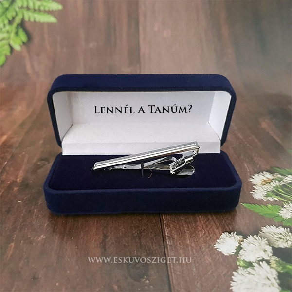 nyakkendő csipesz, nyakkendő tű, nyakkendő dísz, ajándék férfiaknak, férfi tanú