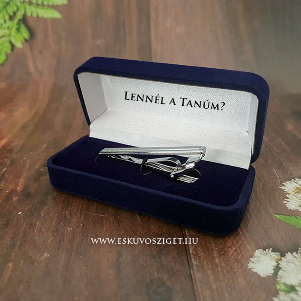 nyakkendő csipesz, nyakkendő tű, nyakkendő dísz, ajándék férfiaknak, férfi tanú