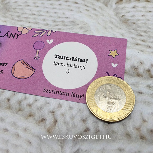 nembejelentés, gender perty, baba nemének bejelentés, babaváró buli, kaparós sorsjegy