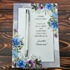 Elegáns fém toll választható színekben és gravírozási opcióval egyedileg tervezett kísérőkártyás díszlapon